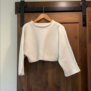 Glassons cropped white sweater